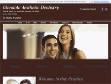 Tablet Screenshot of glendaleaestheticdentistry.com
